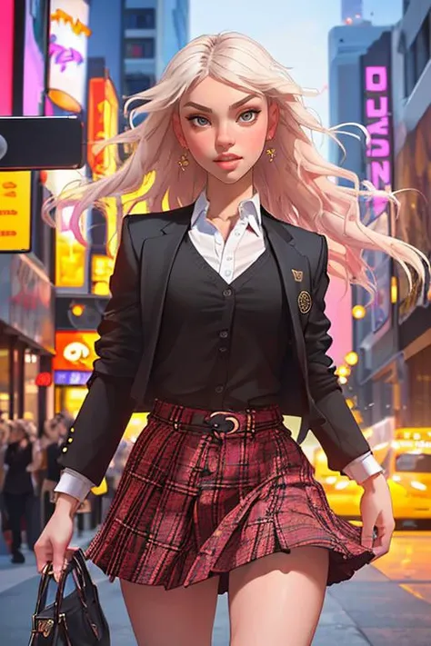 Merger_bellabie_red,
(walking down Hollywood boulevard, a busy street scene, public, bustling, crowds, wearing a skirt and blazer:1.2),
bokeh, f1.4, 40mm, photorealistic, raw, 8k, textured skin, skin pores, intricate details <lora:epi_noiseoffset2:1>, epiCRealism <lora:ClothingAdjuster3:-1>
