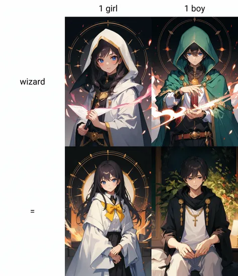 masterpiece,1 girl ,wizard,<lora:WizardiQue:0.6>