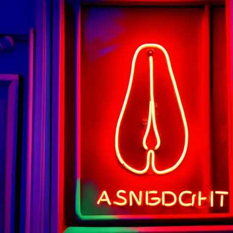 neon sign in amsterdam red light district (looks like vagina:0.95) <lora:looksLikeVagina_v10:0.95>