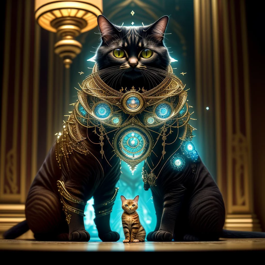 <lora:ral-frctlgmtry:3.8> ral-frctlgmtry, ral-frctlgmtry cat,(masterpiece:1.2), (best quality,:1.2), 8k, HDR, ultra detailed, ((photorealistic)), professional light, cinematic lighting, fashion photography, ambient lighting, anthropomorphic clean cat, surrounded by fractals, epic angle and pose, symmetrical, 3d, depth of field
FeyFa <lora:detail_slider_v4:0.4>