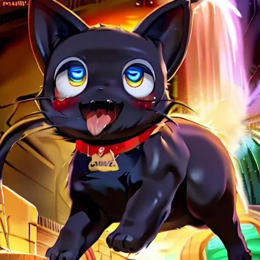 (front view), solo ((ahegao)) with (((dark grey body))) and () and [],(((detailed Chunie feral []))),(detailed Chunie lighting),(detailed fur),[detailed Shiitakemeshi skin],(cinematic lighting),[detailed ambient light],[detailed face and eyes],[starry],[genital focus],((half body shadow)),backlighting,crepuscular ray,[gray natural lighting],[ambient light on the belly],[higher body and limbs detail],[realistic proportions],[sharp focus],(shaded),((masterpiece)), (((chibi))) ((full-length portrait)), ((jumping at fountain with stove on winter day)), ((looking at viewer)) (black cat), (808)  (dagasi)  (full body) <lora:808:1> <lora:dagasi style:1> <lora:ahegao:1>