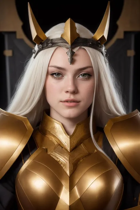 RAW photo, close up, portrait, breegirl, long hair, clothed, metal armor, full armor, sfw, 105mm professional photography, analog photography, background is throne room, detailed background, (high detailed skin:1.2), 8k uhd, dslr, soft lighting, high quality, film grain, Fujifilm XT3, <lora:breegirl:1.0>