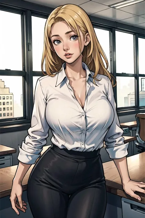 formal, businesswoman, (young youthful female:1.4), (gigantic breasts), cowboy shot, office background, desks, windows, ((masterpiece:1.2)), ((best quality:1.2)), <lora:kuroimori_offset:0.25>, <lora:shexyoStyleLora_shexyolora:0.2>, <lora:yoshida_akihiko:0.2>, <lora:AsuraV1:0.3>, <lora:asanagi:0.25>, <lora:animeoutlineV4_16:0.4>,<lora:soejima_shigenori:0.2>, <lyco:GoodHands-beta2:1.0>