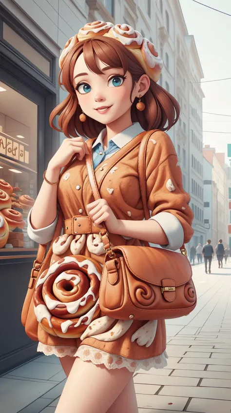 <lora:CinnamonBunStyle:1.0>CinnamonBunStyle handbag, (Masterpiece:1.3) (best quality:1.2) (high quality:1.1)