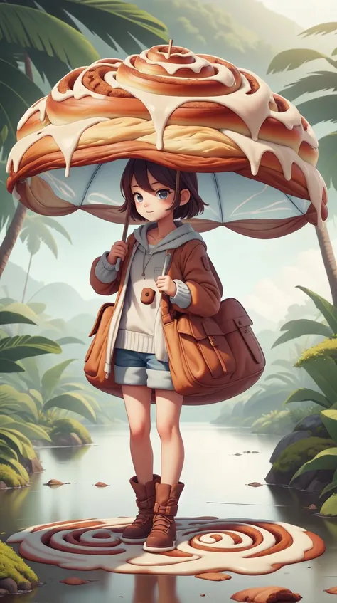 <lora:CinnamonBunStyle:1.0>CinnamonBunStyle Pocket-sized umbrella, (Masterpiece:1.3) (best quality:1.2) (high quality:1.1)