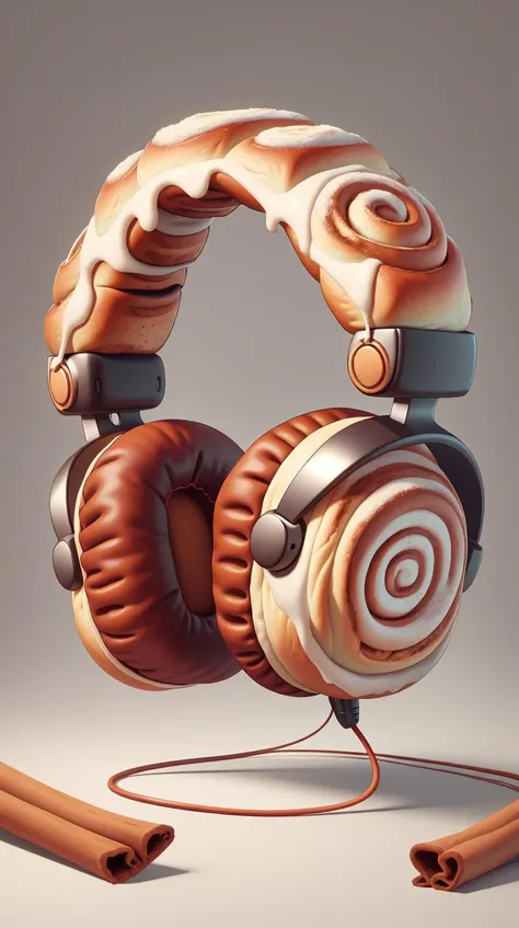 <lora:CinnamonBunStyle:1.0>CinnamonBunStyle headphones on an empty surface, (Masterpiece:1.3) (best quality:1.2) (high quality:1.1)