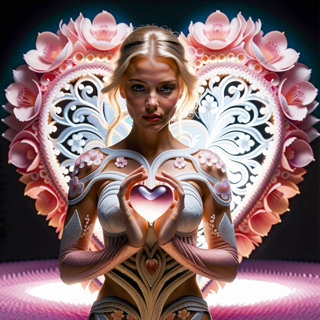 ((Cameron Diaz))gives you a fractal crystal heart, wears a dress made of <lora:DonMS4kur4XL:0.8> DonMS4kur4XL, sakura, sakura blossoms, perfect hands holding crystal heart, circular motions to bend time and space, ethereal light. Medium shot, extremely detailed, intricate fractal details <lora:DetailedEyes_V3:0.8>. BREAK Fractal gilded crystal heart, made of petals, <lora:RosePetals:0.6> . In the background pearlescent gradients. <lora:add-detail-xl:0.6>