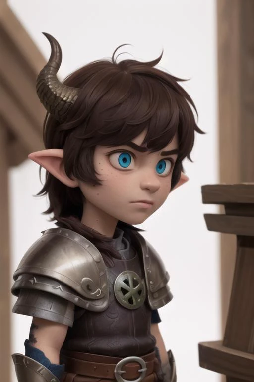 boy, slim, tall, handsome, (messy hair, dark brown hair, sharp look, detailed eyes:1.5), (Viking leather dragon armor, character hiccup from how to tame your dragon:1.4), (village:1.3), (close up, from belt:1.3), (best quality, high quality:1.2), intricate details, 8k, photorealism, photorealistic, bokeh, cinematography, cinematic, cinematic lighting, cinematic bloom, sharp focus, sfw