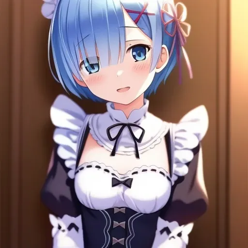 masterpiece,best quality,extremely detailed CG unity 8K wallpaper,1girl,blue hair, maid,