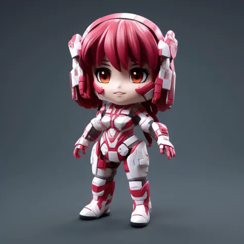chibi figure, 1 girl, mechaarmor, <lora:figure_chibi:0.8>,  <lora:mechaarmor_v0.7:0.6>