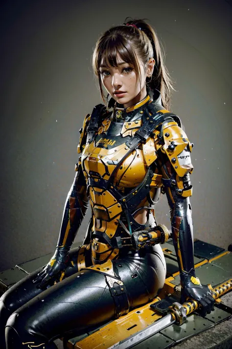woman sit on her leg, (mechaarmor:1), yellow color armor, (sword:1.4),
pretty face, high detail face, high detail eyes,
slim body,small hip,(small thigh:0.8),
(outdoor backdrop:1),
masterpiece,best quality,high detail,realistic,photo quality,high quality,(photorealistic:1.4),<lora:mechaarmor_v0.7:1>