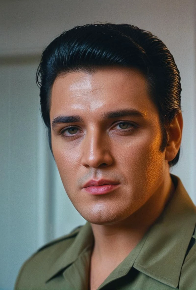 (Elvis Presley as US President from another dimension inside white house)(dodge and burn, corner edge darken vignette)(exposure POP!!! hdr extremely intricate, Sharp focus, dramatic cinematic light, (8k textures, elegant, cinematic look)(breathtaking, insane details)
<lora:LCM-LoRA-XL_V1:0.21>
<lora:SDXLHighDetail_v5:0.5>
<lora:add-detail-xl:0.5>
<lora:ral-exposure:0.2> ral-exposure <lora:sdxl_photorealistic_slider_v1:1.5>