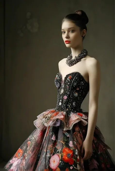 Color photo ((haute couture fashion dress designed by PBS and loony toons))(deep blacks)(evocative depth of field)(absolute sharpness)
<lora:LCM-LoRA-XL_V1:0.21>
<lora:SDXLHighDetail_v5:0.3>
<lora:MJ52:.6>
<lora:JuggerCineXL2:.6>
<lora:AzaleaXL2:.9>
<lora:DetailedEyes_V3:.9>
