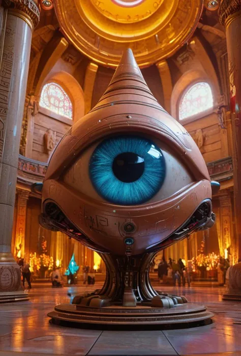 Color photo (Technocratic Cybernetic Temple to the all-seeing-eye religion)(technology by Nvidia Neurolink Pixar Magic Leap Palantir)(evocative depth of field)(absolute sharpness)
<lora:LCM-LoRA-XL_V1:0.21>
<lora:SDXLHighDetail_v5:0.3>
<lora:MJ52:.6>
<lora:JuggerCineXL2:.6>
<lora:AzaleaXL2:.9>
<lora:DetailedEyes_V3:.9>