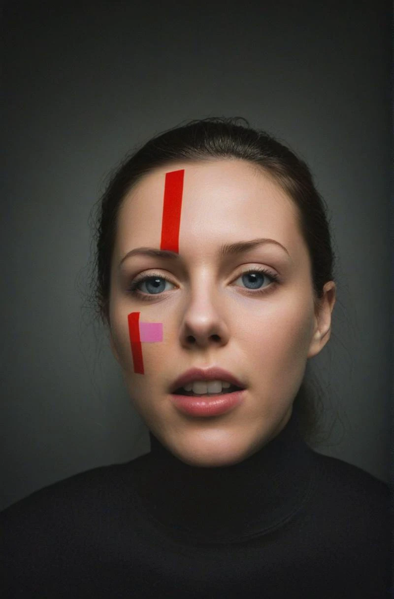 (((Introduce quality iteratively)))(analog photographic
visual metaphor for Authoritarian personality)(repressive depth of field)(dictated sharpness)(immoral black point)(art of sociopathic psychopathy)(disciplined gradients)((emphatic colorful saturated hues))((bereft corners vignette))
<lora:LCM-LoRA-XL_V1:0.21>
<lora:SDXLHighDetail_v5:0.3>