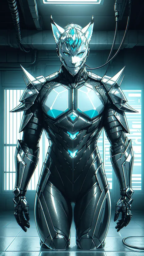 masterpiece, best quality, ultra-detailed, very detailed, nsfw, shallow depth of field, (skin texture), (realistic texture skin), isometric style (menacing ice fox totem), vibrant, stunningly beautiful, crisp, detailed, sleek, ultramodern, warm natural highlights, dark aquamarine shadows, high contrast, luminous reflections, rtx on, subsurface scattering, dynamic hdr tone mapping, volumetric lighting, screen space reflection, Physically-Based Rendering, Unity Wt environmental water . vibrant, beautiful, crisp, detailed, ultra detailed, intricate covered in druidic ice armour, luminous reflections, rtx on, subsurface scattering, dynamic hdr tone mapping, volumetric lighting, screenspace reflection, Physically-Based Rendering, environmental water","wallpaper, 1boy, solo, male focus, tattoo, monochrome, cyberpunk, (chromatic aberration), detailed background, mechanical parts, cable, indoors