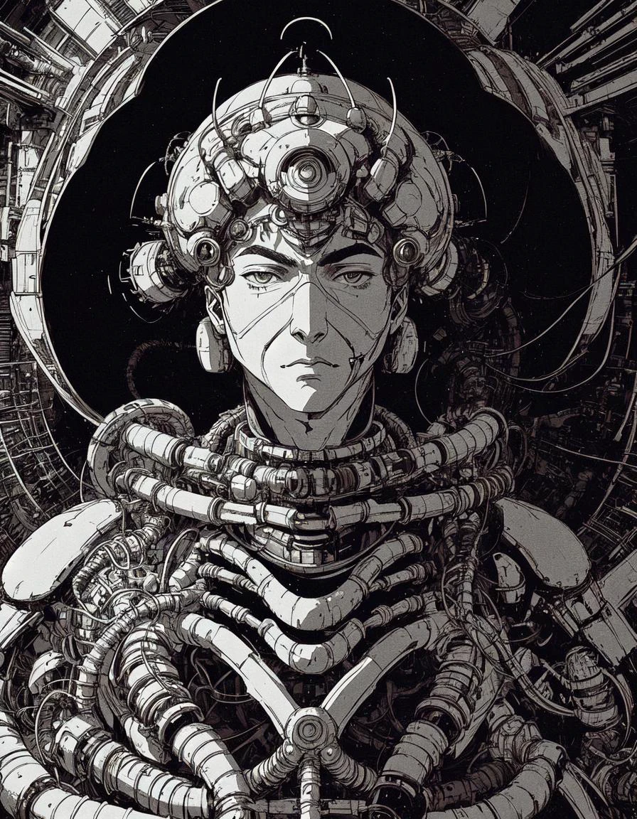 1man, bio mechanical, engineered, sacred geometry circuit
gigachad, face