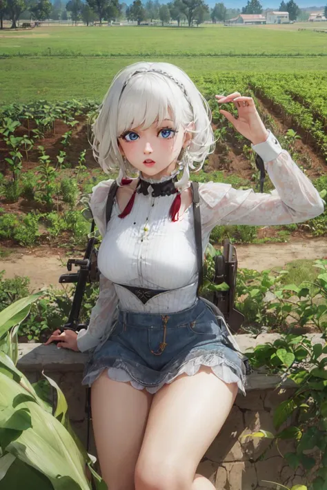 <lora:style_HAPPOBIJIN:1>
farmer, farming, farm, corn, corn_cob, cabbage,, 1girl, solo, wide_shot,, insane details, intricate details, hyperdetailed, ultra detailed, extreme detailed, highest detailed, high_detail, colorful, beautiful, hdr, photorealistic, highres, ultra_high_res, photography, aesthetic, extremely_delicate,, (masterpiece:1.3), (best_quality:1.3), (ultra_detailed:1.3), 8k, extremely_clear,
