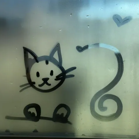 finart cat window drawing<lora:finart:1>