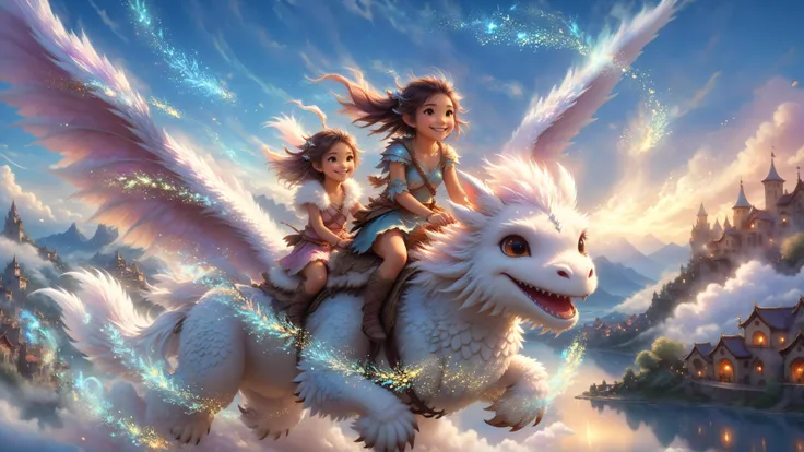 (Masterpiece, Ultra High Res, Ultra Details), (Fantasy, Illustration), <lora:add-detail-xl:1> <lora:xl_more_art-full_v1:0.5> <lora:zhibi:0.5> <lora:Cute Animals:1> <lora:riding_on_a:1.1> <lora:SDXL_Sacred_beast:0.25>
