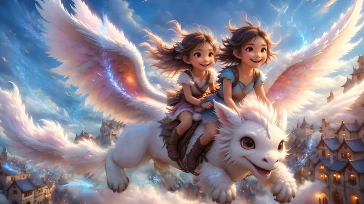(Masterpiece, Ultra High Res, Ultra Details), (Fantasy, Illustration), <lora:add-detail-xl:1> <lora:xl_more_art-full_v1:0.5> <lora:zhibi:0.5> <lora:Cute Animals:1> <lora:riding_on_a:1.1> <lora:SDXL_Sacred_beast:0.35>