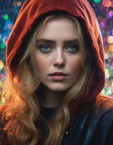 portrait of (ohwx woman)   <lora:kathryn_lora_sdxl_v1-000007:1> wearing black hoodie, by norman rockwell. high detail painting 8k resolution hd digital art trending on Artstation and behance detailed photo 85 acadmm f/1 1 4 rendered in octane engine unreal 5 with ambient light from the right side of her face is floating underwater! colorful fish!! intricate details dramatic lighting hyper realistic volumetric shadows depth fog lens bokeh background award winning photograph portrait studio photography 35