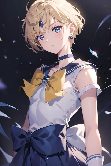 sailoruranus, <lyco:sailoruranus-lyco-nochekaiser:1>,
sailor uranus, blonde hair, blue eyes, (parted bangs:1.5), short hair, very short hair,
BREAK back bow, blue bow, blue choker, blue gemstone, blue sailor collar, blue skirt, bow, bowtie, choker, circlet, earrings, elbow gloves, gem, gloves, jewelry, miniskirt, pleated skirt, sailor collar, shirt, short sleeves, skirt, white gloves, white shirt, yellow bow, yellow bowtie,
BREAK outdoors, city,
BREAK looking at viewer, (cowboy shot:1.5),
BREAK <lyco:GoodHands-beta2:1>, (masterpiece:1.2), best quality, high resolution, unity 8k wallpaper, (illustration:0.8), (beautiful detailed eyes:1.6), extremely detailed face, perfect lighting, extremely detailed CG, (perfect hands, perfect anatomy),