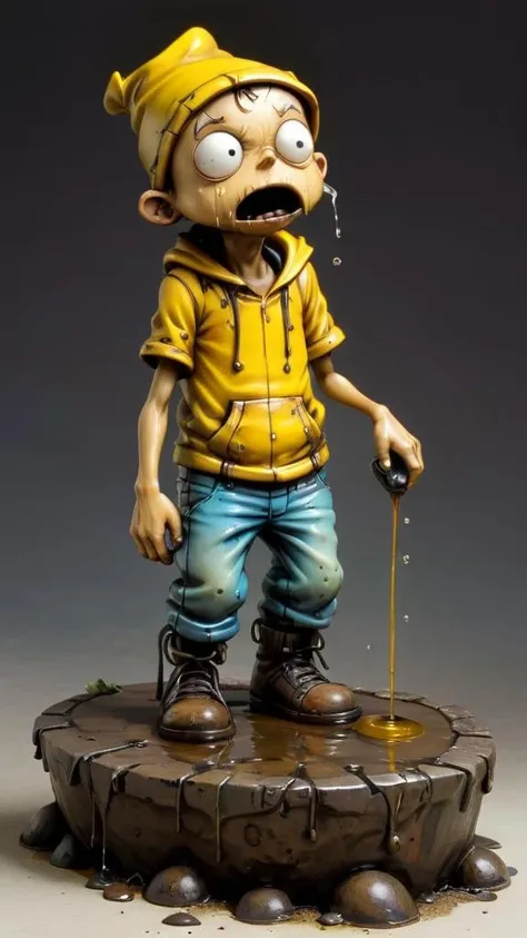 <lora:Skottie Young Style:1>sculpture of Little Pissing Man, SKOTTIE YOUNG STYLE
