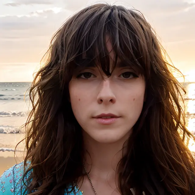 <lora:victoriaLegrand_v1-000010:0.65>,
RAW photo, woman,
beach, sun, waves, sandy, crystal-clear waters, horizon, hair, sea breeze, footprints, sand, sky, blue, seagull, carefree, relaxed, peace, contentment, tranquil, beauty, awe, lighting effect, bright, warm, golden,
(pale skin:1.2), hdr, (insane details, hyper realism:1.2), (insane skin detail), (photorealistic skin:1.2), soft lighting, (rim lighting:1.3), color grading, focused, (high skin detail:1.2), color correction, masterpiece, best quality, 8k, canon 5d, f/1.8, iso 6400,wide-angle, HDR, bloom, Chromatic Aberration, Photorealistic, extremely detailed, trending on artstation, trending on CGsociety, Intricate, High Detail, dramatic
