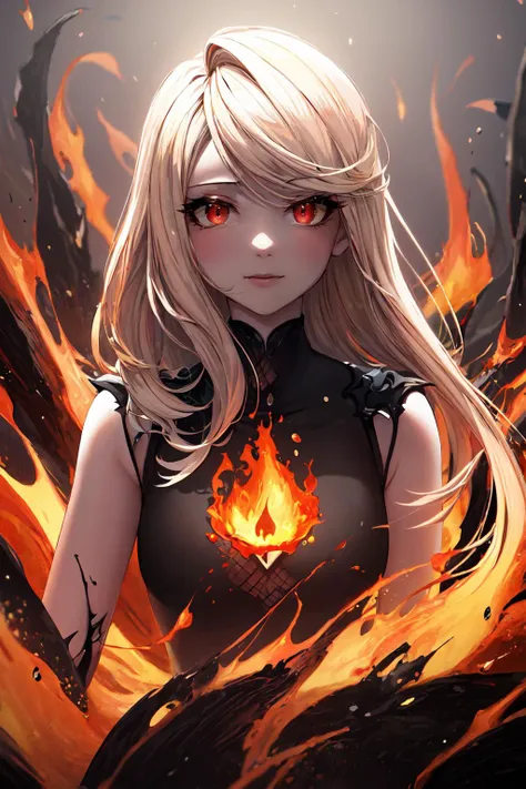 masterpiece, best quality, highres, 1girl, adult female:1.3, solo, charlie morningstar, colored skin, blonde hair, red eyes, colored sclera, <lora:hazbinhotel_morningstar_v11:0.9>, portrait, solo, (full body:0.6), looking down, detailed background, detailed face, (arid desert middle-eastern theme:1.1), mercury-wizard, melancholic, surrounded by tendrils of iridescent mercury, mercury (armor:0.8), mercury patterns, reflecting surfaces, metallic sheen, floating particles, drops of mercury, flowing metal, mercurial haze, mercury in background, crystallized mercury formations, cinematic lighting, epic atmosphere,, (((hell, hell fire:1.4))), <lora:add_detail:0.5>