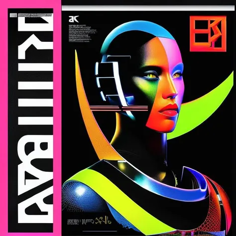3d, render, japparii, cinema4d, photoshop, album cover, minimalism, digital, print, vibrant masterpiece of acid poster, digital illustration, acid graphic design, cyberpunk vibe, cyborg organic woman, beautiful, lingerie, latex suit, asian race, (text, logos, grid:1.3), 8k, uhd, josephmelhuish, redshift, texture, fabric, poster, mustache, black, piece of art that challenges traditional notions of beauty, samurai, white on black, rgb split, abstract shape,bevel , chromatic, vivid, golden ratio, trending on artstation