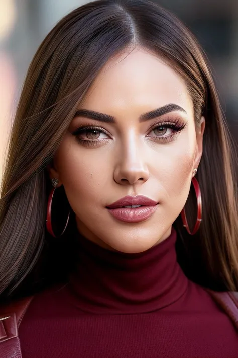 photo of extremely sexy (ElaRum3y54aC3b3c103-420:0.99), a woman as a sexy Political Scientist, a model, modelshoot style, (extremely detailed CG unity 8k wallpaper), (long peachcoloured coat, winered turtleneck,), (makeup:1.1), ((walking model catwalk:1.3)),, ((fashion show:1.2)), (looking at viewer), (detailed pupils:1.3), (modern outfit:1.2), (closeup), (masterpiece:1.5) (photorealistic:1.1) (bokeh) (best quality) (detailed skin texture pores hairs:1.1) (intricate) (8k) (HDR) (wallpaper) (cinematic lighting) (sharp focus), eyeliner, painted lips, (earrings)