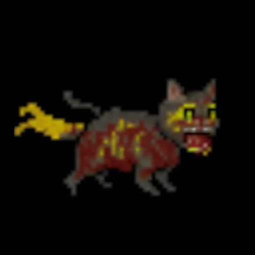 full body, motion blur, seamless game texture, animal focus, military uniform, yellow eyes, teeth, monochrome, 1boy, mecha, cat, warship, blood, machinery, ship
