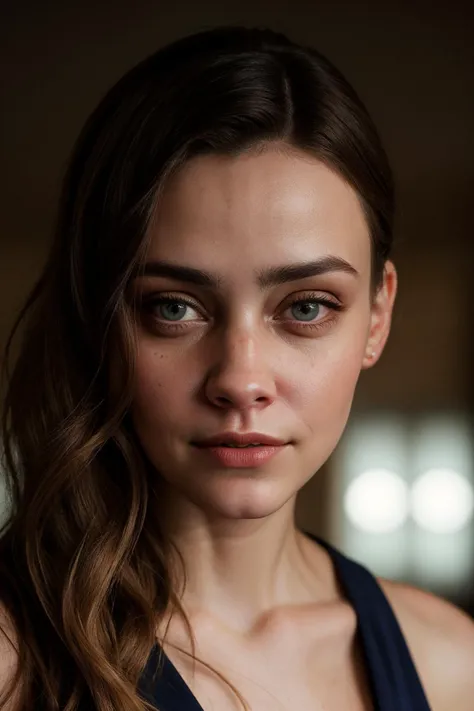 a captivating portrait of actress josephinelangford, highlighting her distinctive features and expressive gaze,, ((Portrait Photography)), detailed skin texture, (blush:0.5), (goosebumps:0.5), subsurface scattering