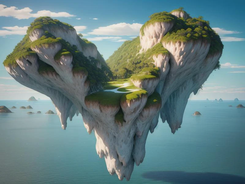 (disney:1.0)(pixar:1.4)(cartoon:1.1)(3D:1.1)(Pui)(nsfw:1.3), (UHD:1.1),
(rule of three third:1.2),(positione right:1.2),(from below),
surreal landscape (1.3) filled with floating islands, each one carrying a unique structure or creature. Some islands are inhabited by creatures resembling birds or fish, while others carry buildings or trees. The floating islands drift through the sky, creating a dreamlike and surreal atmosphere.
Image Tags: (surreal landscape:1.4), (floating islands:1.3), (unique structures:1.2), (dreamlike atmosphere:1.1), (floating islands drifting:1.0), (unique inhabitants:0.9), (surreal surroundings:0.8), (floating islands carrying buildings or trees:0.7)
(hyperdetailed:1.2)
subsurface scattering, Photorealistic, Hyperrealistic, analog style, realistic, film photography, (background visible:1.2),
(Style: highres photo, cinematic Lighting, trending on artstation, ((high quality:1.2, masterpiece:1.2)), (8k resolution), high details, incredibly absurdres, )