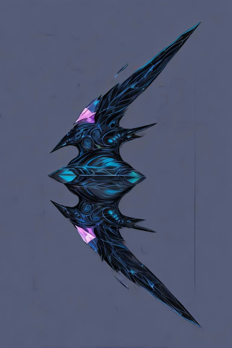 breathtaking full shot, hdr, dynamic lighting, (masterpiece, top quality, best quality, official art, beautiful and aesthetic:1.2),(8k, best quality, masterpiece:1.2), weapon, no humans, epic air longbow \(weapon\), arrow \(projectile\), fantasy, green gemstone, still life, floating, simple background, <lora:Mild detail adjusterV10:0.2> (edgQuality:1.2) <lora:CGgameweaponicon dsw:1> Ggameweaponicon dsw, <lora:lcm-lora-sdv1-5:0.7>, masterpiece, award-winning, professional, highly detailed, Vector art, Vivid colors, Clean lines, Sharp edges, Minimalist, Precise geometry, Simplistic, Smooth curves, Bold outlines, Crisp shapes, Flat colors, Illustration art piece, High contrast shadows, Technical illustration, Graphic design, Vector graphics, High contrast, Precision artwork, Linear compositions, Scalable artwork, Digital art