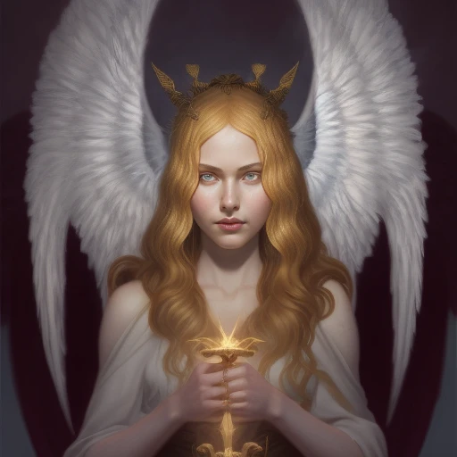 a portrait of a female heavenly angel, anatomy, bathed in light, holding a big sword, big angel wings, highly detailed, pretty face, smoth, sharp focus, illustration, newhorrorfantasy_style
