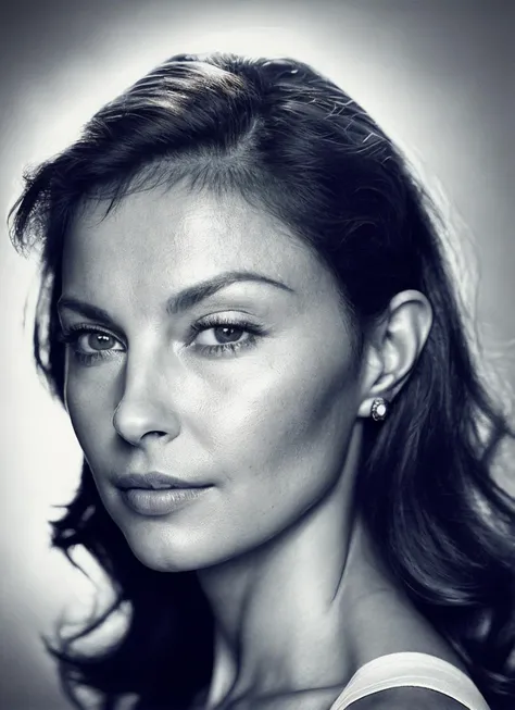 portrait of sks woman, epic (photo, studio lighting, hard light, sony a7, 50 mm, matte skin, pores, colors, hyperdetailed, hyperrealistic), <lora:locon_ashleyjudd_v1_from_v1_64_32:1.25>