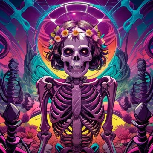 beautiful lighting, ((skeleton)), front, sitting, no humans,
flower armor, flower crown, happy vibes, bright pink background, flowers, abstract, surreal, mixed media, pink haze, ultra detailed,
<lora:add_detail:0.8>, <lora:cutecore_dreampop:0.8> cutecore dreampop, <lora:nvdreampunk:1> nvdreampunk, abstract surrealism, abstract geometry, mixed media
