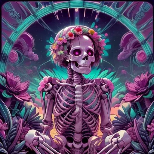 beautiful lighting, ((skeleton)), front, sitting, no humans,
flower armor, flower crown, happy vibes, bright pink background, flowers, abstract, surreal, mixed media, pink haze, ultra detailed,
<lora:add_detail:0.8>, <lora:cutecore_dreampop:0.8> cutecore dreampop, <lora:nvdreampunk:1> nvdreampunk, abstract surrealism, abstract geometry, mixed media