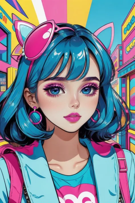 cutecore dreampop, woman,  <lora:cutecore_dreampop:1.0>
