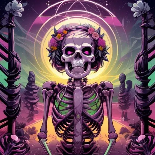beautiful lighting, ((skeleton)), front, sitting, no humans,
flower armor, flower crown, happy vibes, bright pink background, flowers, abstract, surreal, mixed media, pink haze, ultra detailed,
<lora:add_detail:0.8>, <lora:cutecore_dreampop:0.8> cutecore dreampop, <lora:nvdreampunk:1> nvdreampunk, abstract surrealism, abstract geometry, mixed media