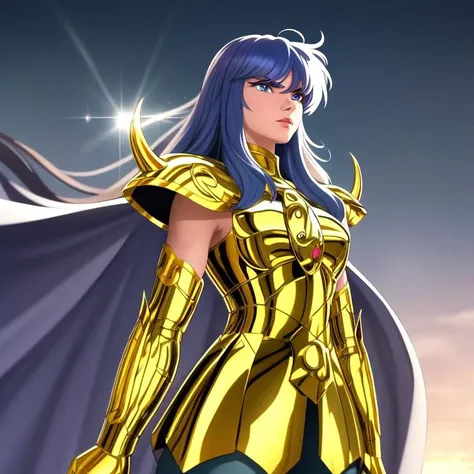 <lora:Fra_ScorpioArmor_V11:0.8>, AriesArmor, shoulder_armor decoration, (masterpiece:1.0), (best quality:1.0), (ultra highres:1.0) ,(8k resolution:1.0), (realistic:1.0), (ultra detailed1:0),(RAW photo:1.0), HDR, photography, Kodak Portra 400, film grain, blurry background, vibrant color, bokeh, lens flare, ((perfect hands)), ((perfect arms)), (perfect face), {{perfect anatomy}},(hand of Guido Daniele), wide shot, small hands, slim fingers,
greek temple, very detailed background, 1female wear golden ScorpioArmor, golden armor, solo, medium blue hair, black eyes, angry, looking at viewer, focused face, detailed face, vibrant colors, symmetric eyes, visible lips, standing, (upper body:1.2),
