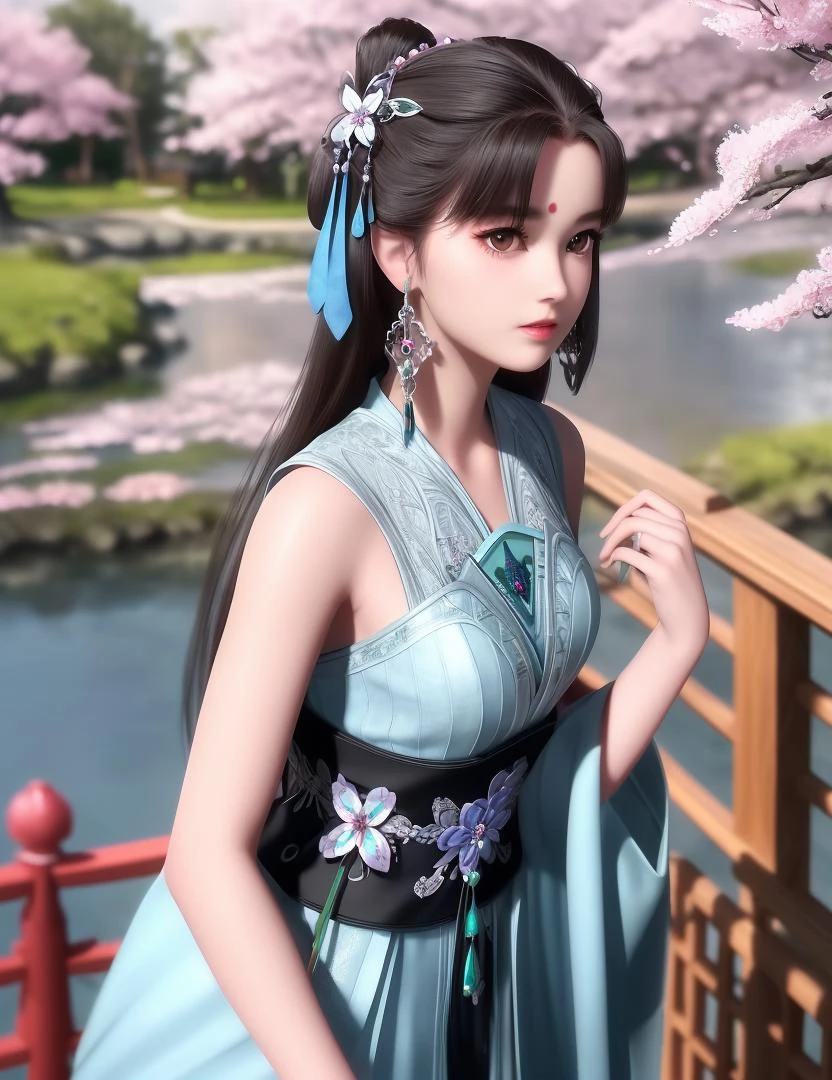 ultra realistic 8k cg, picture-perfect face, flawless, clean, masterpiece, professional artwork, famous artwork, cinematic lighting, cinematic bloom, perfect face, beautiful face, fantasy, dreamlike, unreal, science fiction, beautiful clothes, lace, lace trim, lace-trimmed legwear, (rich:1.4), prestige, luxury, jewelry, diamond, gold, pearl, gem, sapphire, ruby, emerald, intricate detail, delicate pattern, charming, alluring, seductive, erotic, enchanting, hair ornament, necklace, earrings, bracelet, armlet,halo
((,1girl, pov,))(((,age, cherry blossoms, 1girl, tree, spring_\(season\), solo, petals, black_hair, japanese_clothes,looking at viewer, ))) <lora:DA_LanLingEr:0.6>