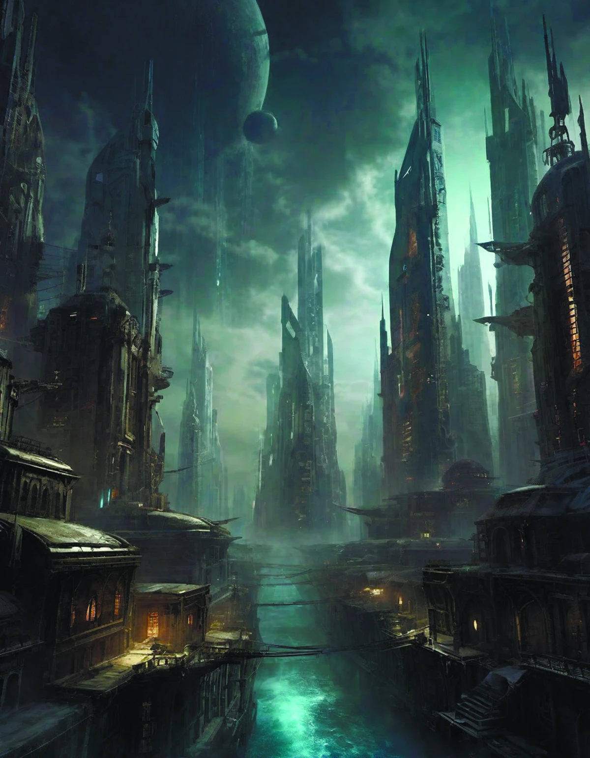 The ceaseless waking nightmare,unrelenting limitless hazy darkness,is penetrated only faintest cries of likeminded souls,too distant to reach but allowing the palest glimmer of unwarranted hope. alone amongst others,this fragile ship never to be seen,An eldritch abyss where infinity flows eternal life,only the wise may know its secrets,Pastel color scheme,Rendered,Futurism future city,science fiction <lora:Future_Citys_xl-000012:0.8>,by diegocr,DonMn1ghtm4reXL <lora:DonMn1ghtm4reXL:0.7>