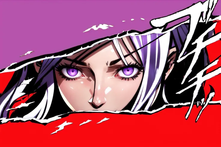 Highly detailed, High Quality, Masterpiece, beautiful, pc_chan, large breats, purple eyes, (dark skin:0.9), white hair, long hair, white dress, cleavage, <lora:Char_Meme_PCChan:0.9>, Persona Cut In, <lora:Style_PersonaCutIn:1>