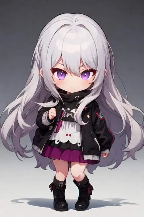 1girl, long hair, pc_chan,  chibi:1.5, silver hair,  purple eyes, dark skin, white background,  <lora:pc_chan:1>, <lyco:STAREMOTESV2-20:0.6>,  <lora:add_detail:0.2> , (full body:1.2),  (mischievous:1.2),
