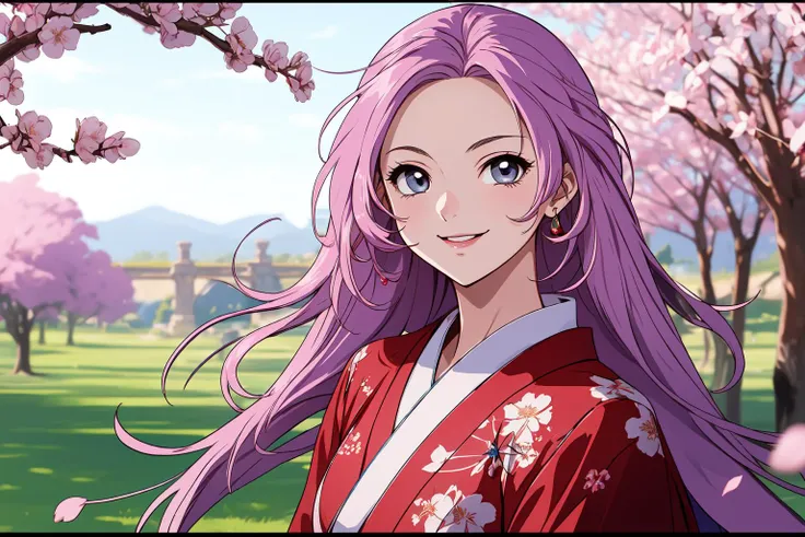(RAW photo, best quality), 1girl,  natural lighting <lora:srw_selena_recital_v1_2-000003:1>, selena recital, smile,
beautiful kimono, spring, cherry blossom,