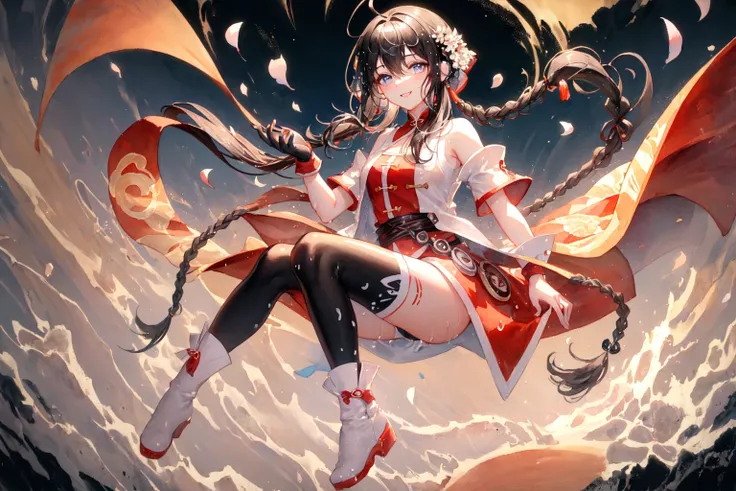 (((((full body))))), (((((best detailed girl))))), (((1girl))), ((((black hair)))), (solo), ((extremelydetailed)), ((detailed face)), ((((ink painting)))), illustration, ((Chinese ink painting)), (((masterpiece))), (((best quality))), ((((Ink dyeing)))), (((Watercolor))), ((Chinese Brush Painting)), (((extremely delicate and beautiful girls)))), ultra-detailed, (((beautiful detailed eyes))), (cheongsam), (Chinese style),((red ink)), smile, ink background, long hair, beautifuldetailedeyes, beautifuldetailedhair, petals, (((soaked))), ((((floating hair)))) ,(((The character is in the center of the frame))),(((flowing)))
full body, yuezhengling, <lora:yuezhengling:0.6>