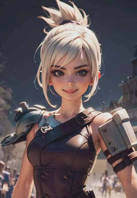 <lora:riven:0.8>, riven, smirk, seductive smile, portrait,, (acclaimed, alluring, captivating, exciting, gorgeous, striking:1.3)